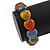 Multicoloured Ceramic Heart Bead Stretch Bracelet - 17cm L - view 6