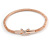 Set Of 3 Mesh Flex Bracelets with Crystal Cross Element in Gold/ Silver/ Rose Gold - 19cm L - view 3