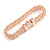 Stylish Mesh with Crystal Button Magnetic Bracelet - 19cm Long - view 3