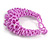 Chunky Glass Beads and Semiprecious Stone Bracelet In Pink - 18cm Long - view 7