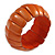 Lustrous Orange Wooden Flex Bracelet - up to 19cm L - view 4