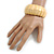 Lustrous Natural Wooden Flex Bracelet - up to 19cm L - view 3
