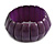 Lustrous Purple Wooden Flex Bracelet - up to 19cm L - view 3