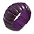 Lustrous Purple Wooden Flex Bracelet - up to 19cm L - view 4