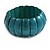Lustrous Teal Green Wooden Flex Bracelet - up to 19cm L - view 3