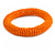 Orange Glass Bead Roll Stretch Bracelet - Adjustable - view 4