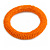 Orange Glass Bead Roll Stretch Bracelet - Adjustable - view 1