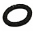 Black Glass Bead Roll Stretch Bracelet - Adjustable - view 4