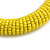 Banana Yellow Glass Bead Roll Stretch Bracelet - Adjustable - view 4
