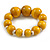 Yellow Graduated Wood Bead Flex Bracelet - 18cm Long - view 5