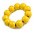 Banana Yellow Round Bead Wood Flex Bracelet - 19cm Long - view 4