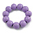 Lilac Round Bead Wood Flex Bracelet - 19cm Long - view 3