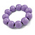 Lilac Round Bead Wood Flex Bracelet - 19cm Long - view 4