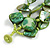 Chunky Multistrand Shell-Composite Beaded Bracelet In Green - 18cm Long - view 4