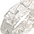Metallic Silver Enamel Geometric Hammered Flex Bracelet In Silver Tone - 20cm Long - view 3