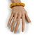 Dusty Yellow Shell Flex Bracelet - 18cm L - Medium - view 3