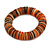 Orange/ Brown/ White Shell Flex Bracelet - 17cm L - Medium - view 2