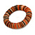 Orange/ Brown/ White Shell Flex Bracelet - 17cm L - Medium - view 3