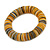 Grey/ Yellow/ White Shell Flex Bracelet - 17cm L - Medium - view 2
