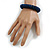 Dark Blue Shell Flex Bracelet - 17cm L - Medium - view 3