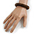 Brown Shell Flex Bracelet - 17cm L - Medium - view 3
