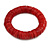 Pomegranate Red Shell Flex Bracelet - 17cm L - Medium