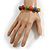 15mm Multicoloured Off Round Ceramic Bead Flex Bracelet - Size M - view 3