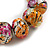 Chunky Wooden Bead Colour Fusion Flex Bracelet (Multicoloured) - M/ L - view 4