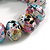 Chunky Wooden Bead Colour Fusion Flex Bracelet (Multicoloured) - M/ L - view 4