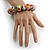Chunky Wooden Bead Colour Fusion Flex Bracelet (Multicoloured) - M/ L - view 3