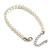 5mm Classic White Faux Pearl Bead Bracelet with Silver Tone Closure - 16cm L/5cm Ext - view 4