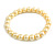 8mm/ Canary Yellow Glass Bead Flex Bracelet - Size M - view 2