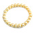 8mm/ Canary Yellow Glass Bead Flex Bracelet - Size M - view 4