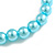 8mm/ Light Blue Glass Bead Flex Bracelet - Size M - view 5