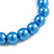 8mm/ Blue Glass Bead Flex Bracelet - Size M - view 5