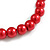 8mm/ Red Glass Bead Flex Bracelet - Size M - view 5