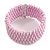 Fancy Light Pink Glass Bead Flex Cuff Bracelet - Adjustable - view 4