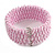 Fancy Light Pink Glass Bead Flex Cuff Bracelet - Adjustable - view 6