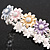 Pastel Multi Enamel Multi Daisy Flex Bracelet in Light Silver Tone - 20cm Long - M/L - view 11