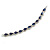 Party/Birthday/Wedding Midnight Blue/Clear Diamante Teardrop Element Bracelet In Silver Tone Metal - 17cm Long - view 5