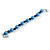 12mm D/Blue/Black Glass Bead Bracelet - Size S - 16cm L/3cm Ext (Natural Irregularities) - view 5