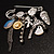 Silver Tone Kilt Pin With Charms - view 7