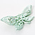 Green Crystal Batterfly Pin Brooch - view 4