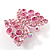 Pink Crystal Batterfly Pin Brooch - view 2