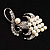 Large Simulated Pearl Flower Fashion Wedding Brooch - view 3