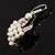 Large Simulated Pearl Flower Fashion Wedding Brooch - view 5