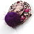 Cameo Purple Feather Brooch - view 2