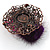Cameo Purple Feather Brooch - view 3