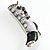 Charcoal Crystal High Boot Pin Brooch - view 3