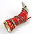 Hot-Red Stiletto High Boot Pin Brooch - view 6